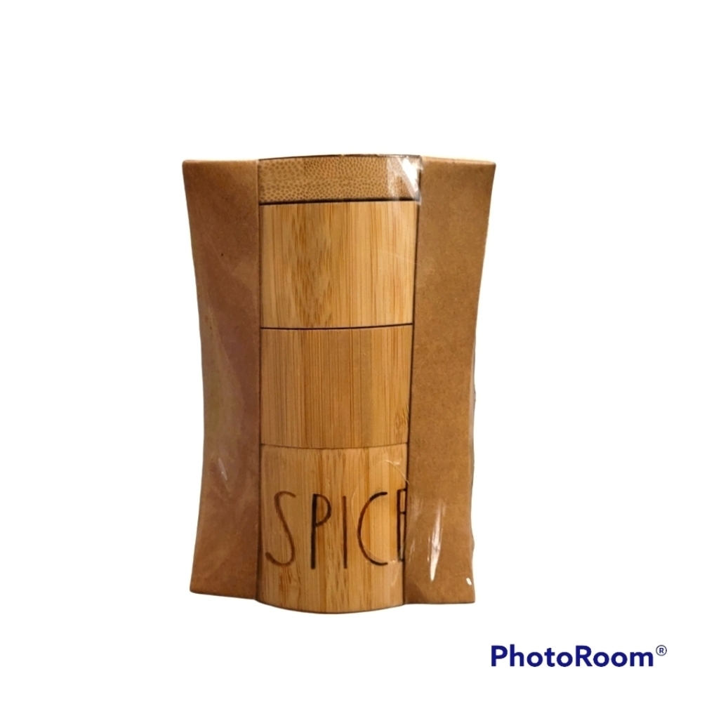 NWT Rae Dunn Wooden Spice Boxes Stackable Storage - Picture 2 of 5